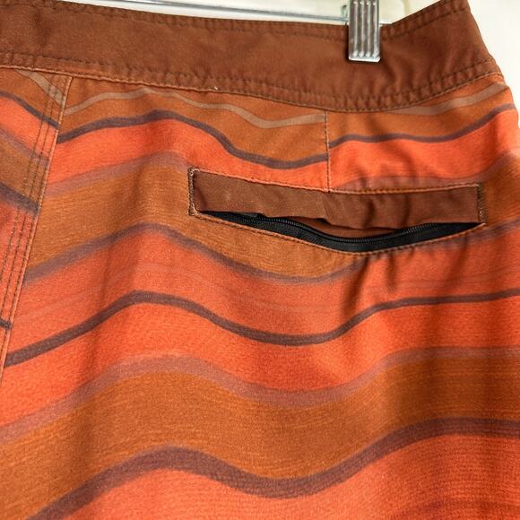 Prana Men's Striped Swim Board Shorts Size 34 - Picture 4 of 7